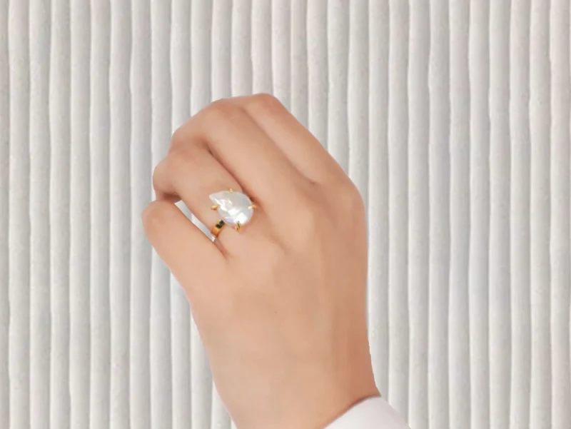 Iridescent Opal Ring