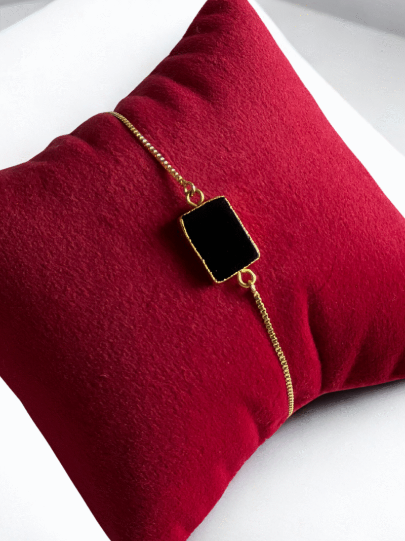 Black Onyx Charm Bracelet