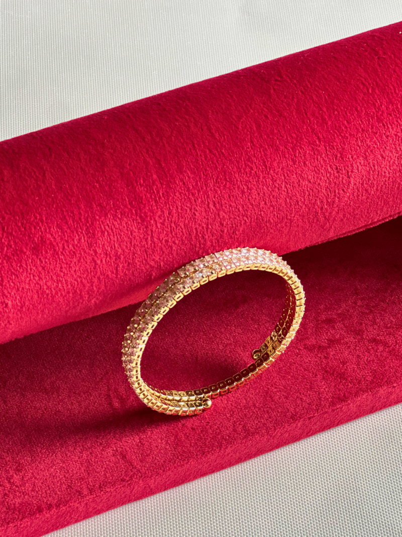 Golden Mesh Cuff Bracelet