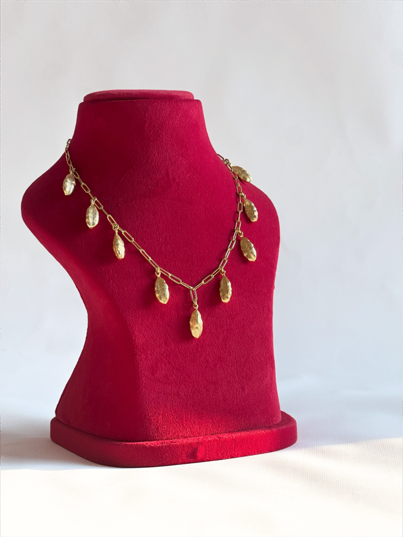 Elachi Charm Gold Chain Necklace